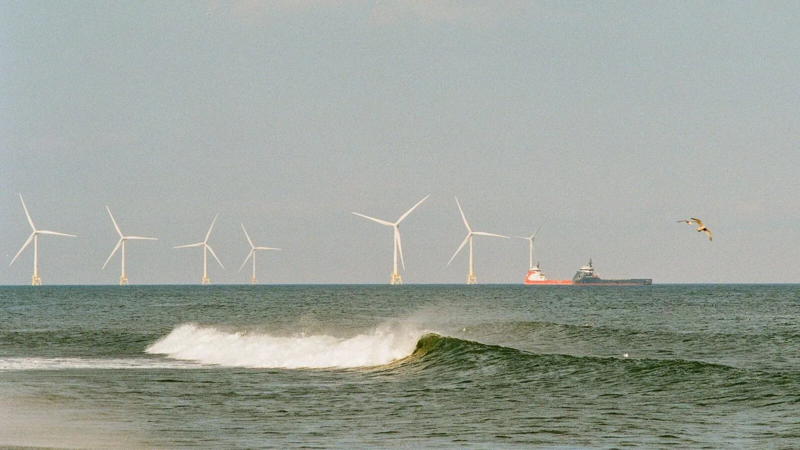 Offshore wind turbines in the North Sea